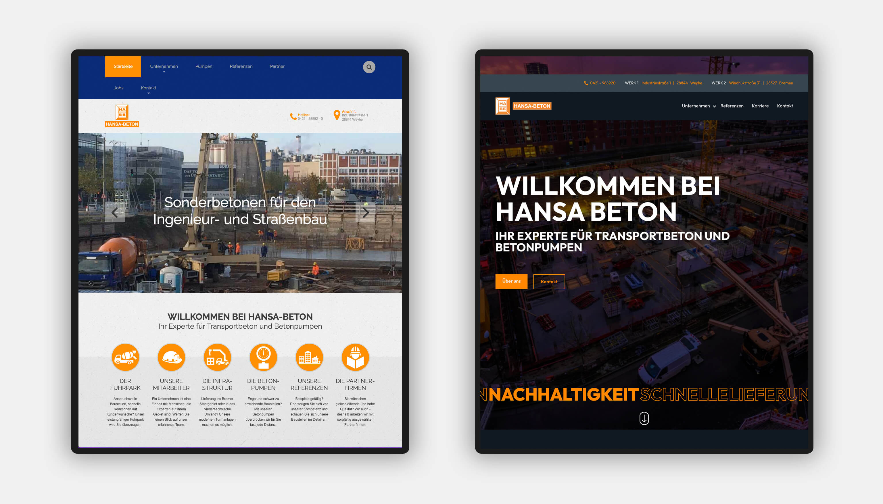Hansa Beton Redesign